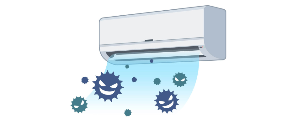 エアコン内部のカビ汚れ